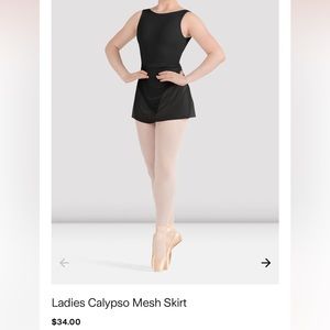 Bloch Black Ladies Calypso Mesh Skirt